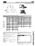 Lightolier Lytecaster Recessed Downlighting 1008 Specification Sheet предпросмотр