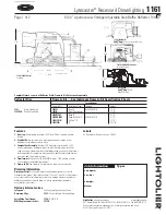 Предварительный просмотр 1 страницы Lightolier Lytecaster Recessed Downlighting 1161 Specification