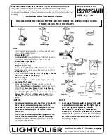 Lightolier LYTECASTER REFLECTOR TRIM Instructions For Maintenance Reference preview