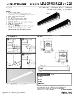 Предварительный просмотр 1 страницы Lightolier Lytecel 6 LIA6GPNXR128 Specification