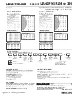 Preview for 2 page of Lightolier Lytecel 6 LIA6GPNXR154 Specification