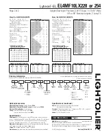 Предварительный просмотр 2 страницы Lightolier Lytecel-EL EL4MF10LX228 Specification