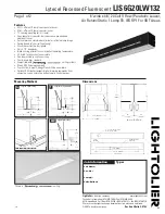 Lightolier Lytecel LIS6G20LW132 Specification предпросмотр