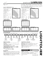 Предварительный просмотр 2 страницы Lightolier Lytecel LL4MF8LR254 Specification