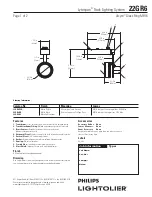 Lightolier Lytespan 22GR6 Specification предпросмотр