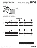 Предварительный просмотр 2 страницы Lightolier Lytespan 22MW6 Specification