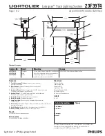 Lightolier Lytespan 23F39T4 Specification preview