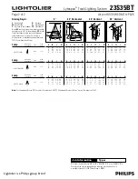Предварительный просмотр 2 страницы Lightolier Lytespan 23S35BT Specification