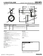 Lightolier Lytespan 23S39P3 Specification предпросмотр