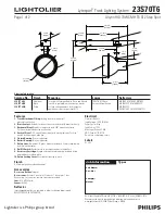 Lightolier Lytespan 23S70T6 Specification предпросмотр