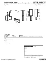 Предварительный просмотр 1 страницы Lightolier Lytespan 23THUMBKIT Specification