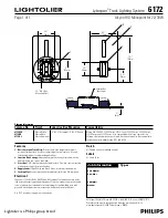 Lightolier Lytespan 6172 Specification предпросмотр