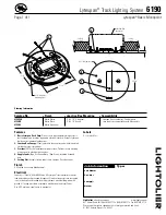 Lightolier Lytespan 6190 Specification предпросмотр