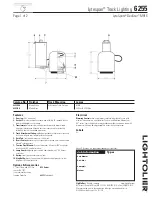 Lightolier Lytespan 6255 Specification предпросмотр