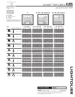 Предварительный просмотр 2 страницы Lightolier Lytespan 6255 Specification