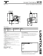 Lightolier Lytespan 6273B Specification предпросмотр