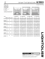 Предварительный просмотр 2 страницы Lightolier Lytespan 6278WH Specification