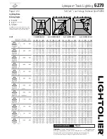 Предварительный просмотр 2 страницы Lightolier Lytespan 6279 Specification