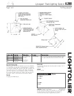 Lightolier Lytespan 6280 Specification предпросмотр