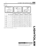 Предварительный просмотр 2 страницы Lightolier Lytespan 6282 Specification