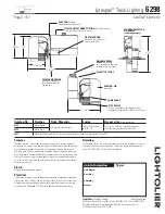 Lightolier Lytespan 6298 Specification предпросмотр