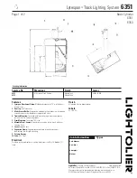 Предварительный просмотр 1 страницы Lightolier Lytespan 6351 Specification