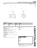 Предварительный просмотр 1 страницы Lightolier Lytespan 7178 Specification