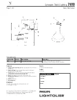 Предварительный просмотр 1 страницы Lightolier Lytespan 7610 Specification