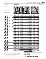 Предварительный просмотр 2 страницы Lightolier Lytespan 7610 Specification