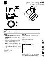 Lightolier Lytespan 8104 Specification preview