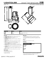 Preview for 1 page of Lightolier Lytespan 8105 Specification