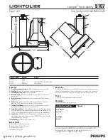 Lightolier Lytespan 8107 Specification предпросмотр