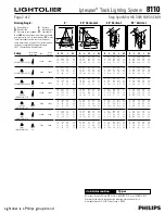 Предварительный просмотр 2 страницы Lightolier Lytespan 8110 Specification
