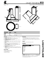 Lightolier Lytespan 8113 Specification предпросмотр