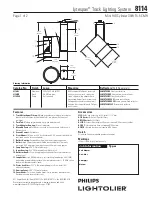 Lightolier Lytespan 8114 Specification preview