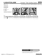 Предварительный просмотр 2 страницы Lightolier Lytespan 8119 Specification