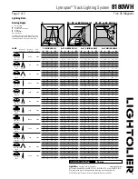 Preview for 2 page of Lightolier Lytespan 8180WH Specification