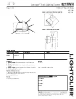 Lightolier Lytespan 8217WH Specification preview