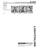 Предварительный просмотр 2 страницы Lightolier Lytespan 8217WH Specification