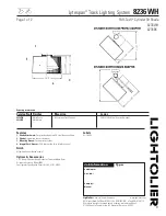 Предварительный просмотр 1 страницы Lightolier Lytespan 8236WH Specification