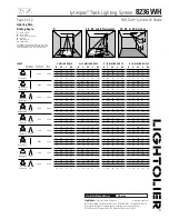 Предварительный просмотр 2 страницы Lightolier Lytespan 8236WH Specification