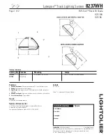 Предварительный просмотр 1 страницы Lightolier Lytespan 8237WH Specification