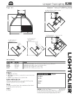 Предварительный просмотр 1 страницы Lightolier Lytespan 8248 Specification