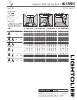 Предварительный просмотр 2 страницы Lightolier Lytespan 8257WH Specification