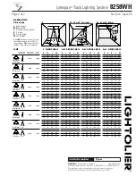 Предварительный просмотр 2 страницы Lightolier Lytespan 8258WH Specification