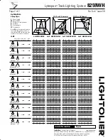 Предварительный просмотр 2 страницы Lightolier Lytespan 8259WH Specification