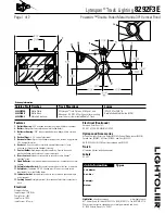 Предварительный просмотр 1 страницы Lightolier Lytespan 8292F3E Specification