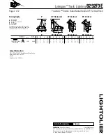 Предварительный просмотр 2 страницы Lightolier Lytespan 8292F3E Specification