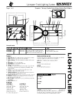 Lightolier Lytespan 8292WECY Specification предпросмотр