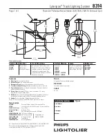 Предварительный просмотр 1 страницы Lightolier Lytespan 8314 Specification